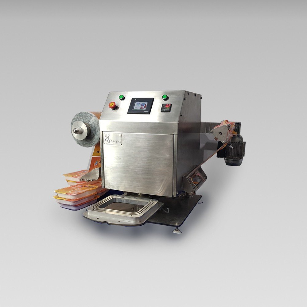 Stainless Steel 5 or 8 Portion Tray Sealing Machine
