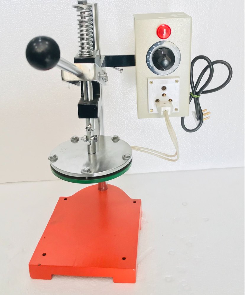 VIJAY Aluminum Foil Lid Cap Sealer Machine