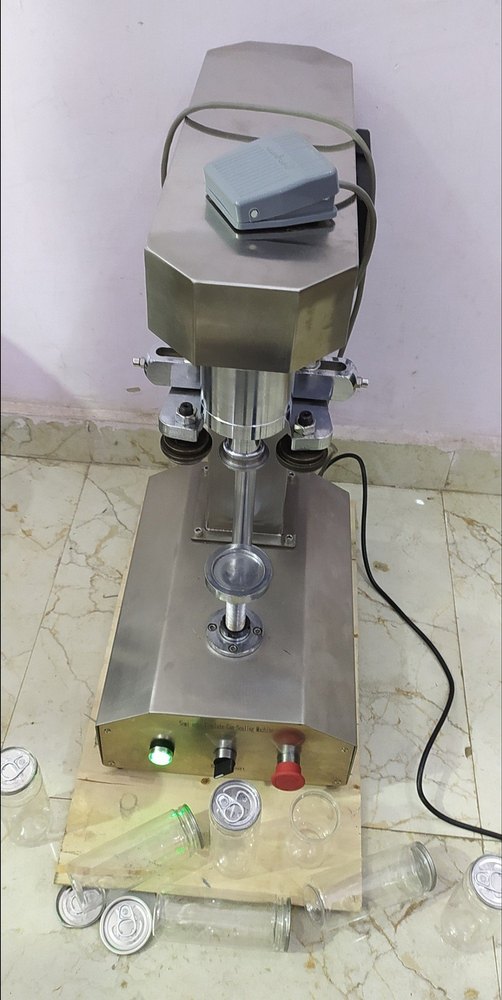 Plastic Can Sealing Machine, Voltage: Single Phase, Capacity: 20 Pcs Per Minute