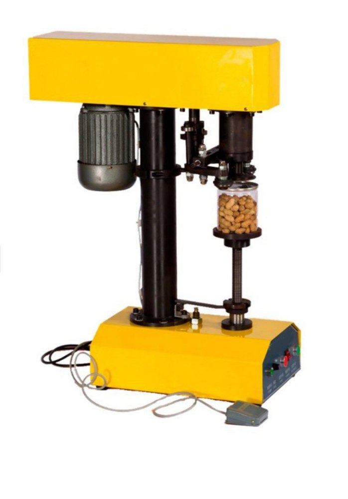 Imported SS Automatic Tin Capping Machine, Capacity: 20-40