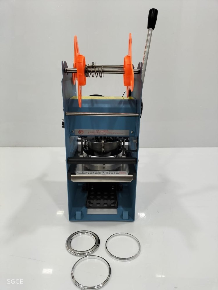 Panch Seal Plastic Manual Cup Sealer Machine, Voltage: 220, Capacity: 0-500 Pouch Per Hour