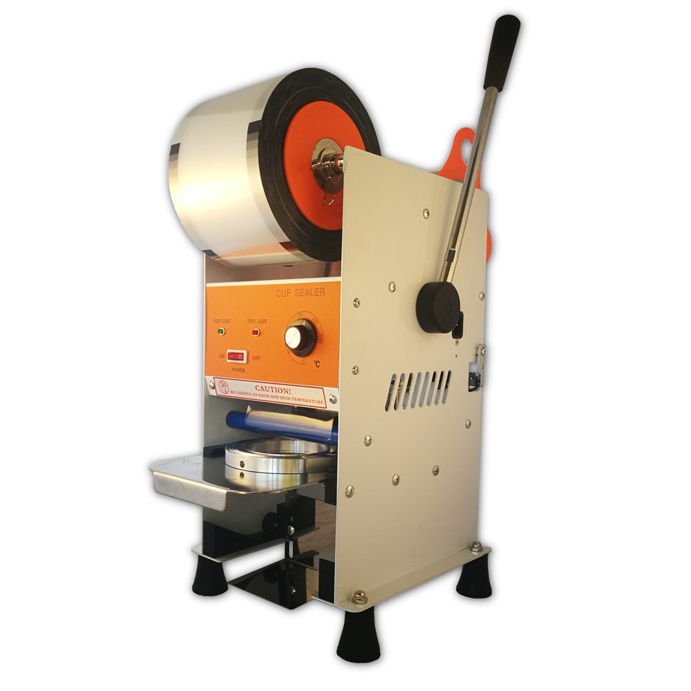 Semi Auto Glass Sealing Machine/ Bubble Tea Packing Machine 80 Mm, 95mm