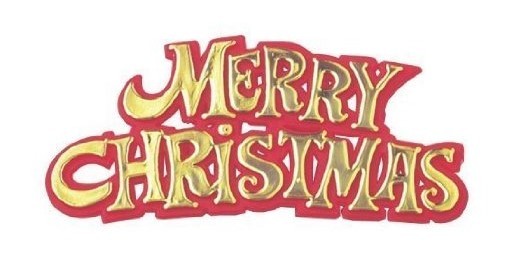 Plastic Pink, Golden Merry Christmas Cake Logo, For in Cakes Decoration, Packaging Type: Packet