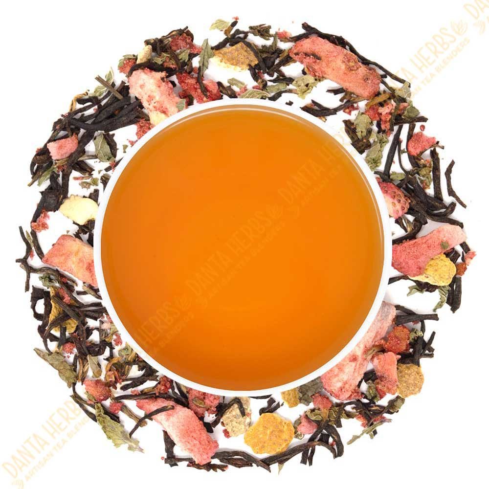Danta Herbs Strawberry Mint Iced Tea, Packet, Packaging Size: 1 Kg