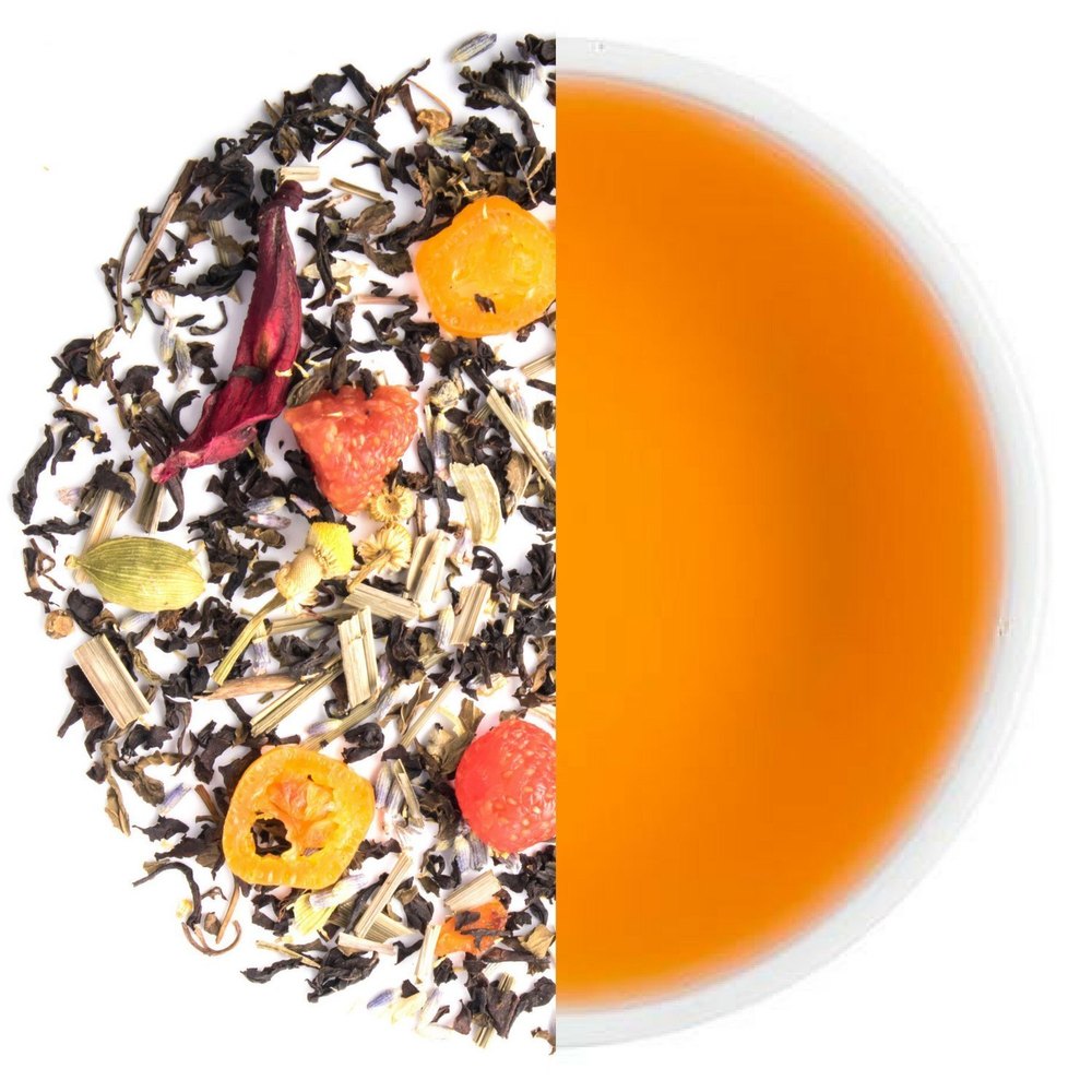 Strawberry Orange Sunset Iced Tea