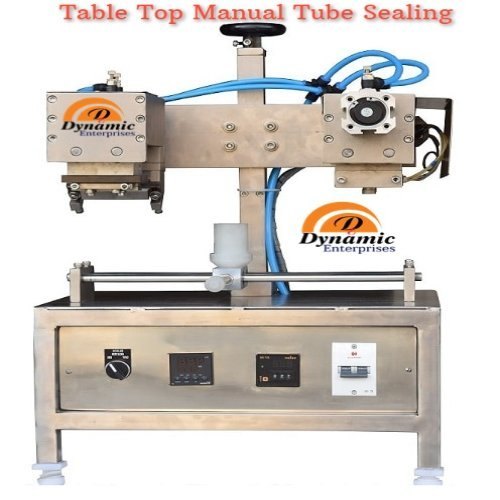 DYNAMIC ENTERPRISES S.S 304 Table Top Manual Tube Sealing Machine, Voltage: 230 Volt Volt (v), Capacity: 10ml To 250ml