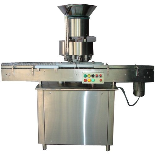 Automatic Four Head Vial Cap Sealing Machine, 230V, 1 H.P