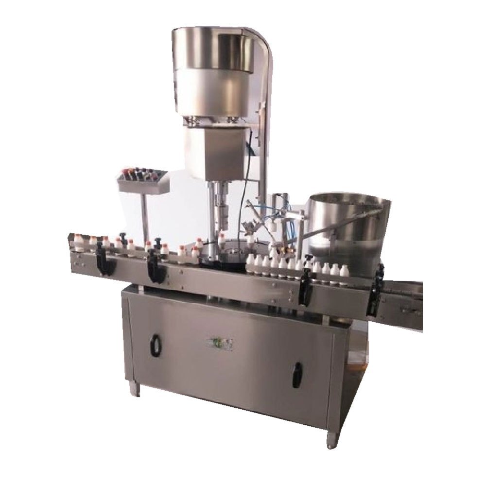 Stainless Steel Automatic Vial Cap Sealing Machine, Voltage: 240 V, Capacity: 1200 bottle/hour