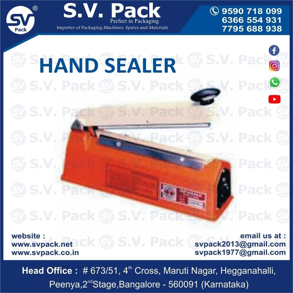 Plastic Seal Packaging Machine, Voltage: Yed