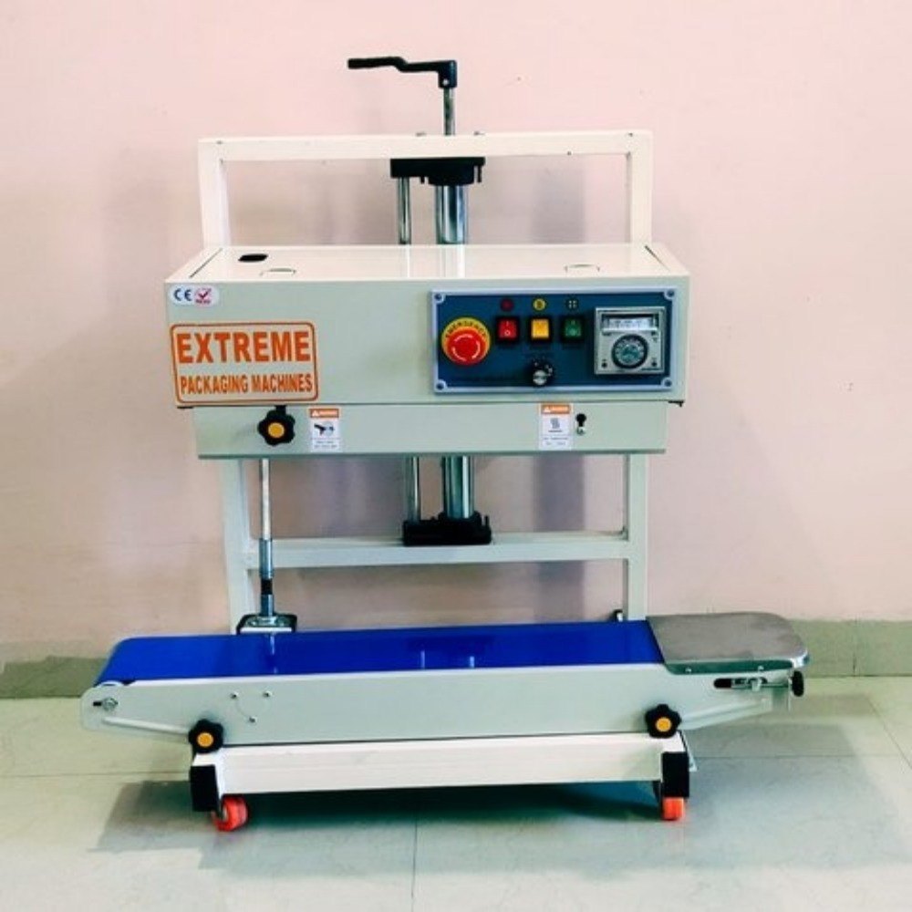 Semi-automatic Vertical Band Sealing Packaging Machine, Production Capacity: 10 Grams To 5 Kgs
