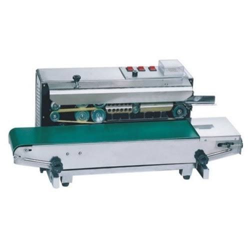 Semi-Automatic Semi Automatic Continuous Band Sealer, Horizontal, Capacity: 80 Pouch Per Minute