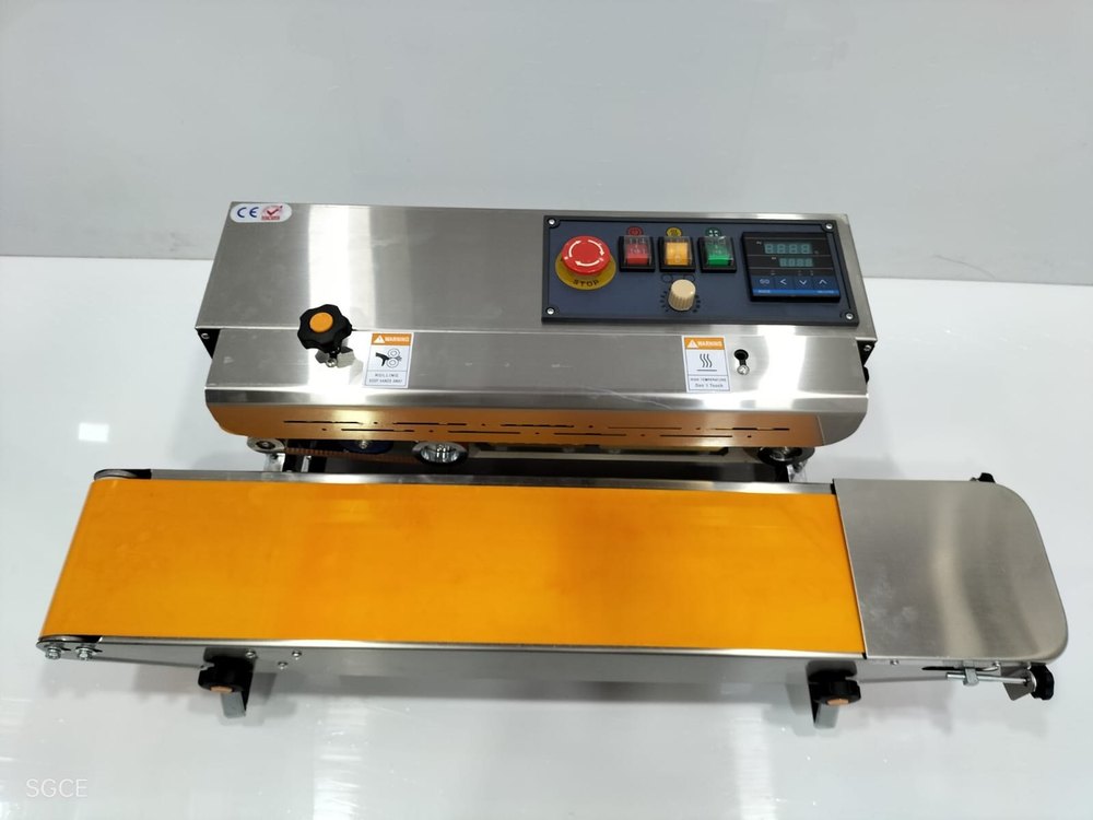 2 HP Automatic Heavy Duty Continuous Band Sealer Machine, Capacity: 0-500 pouch per hour, 220 V