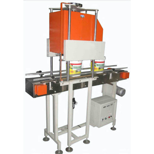 Online Lid Pressing Machine With Conveyor