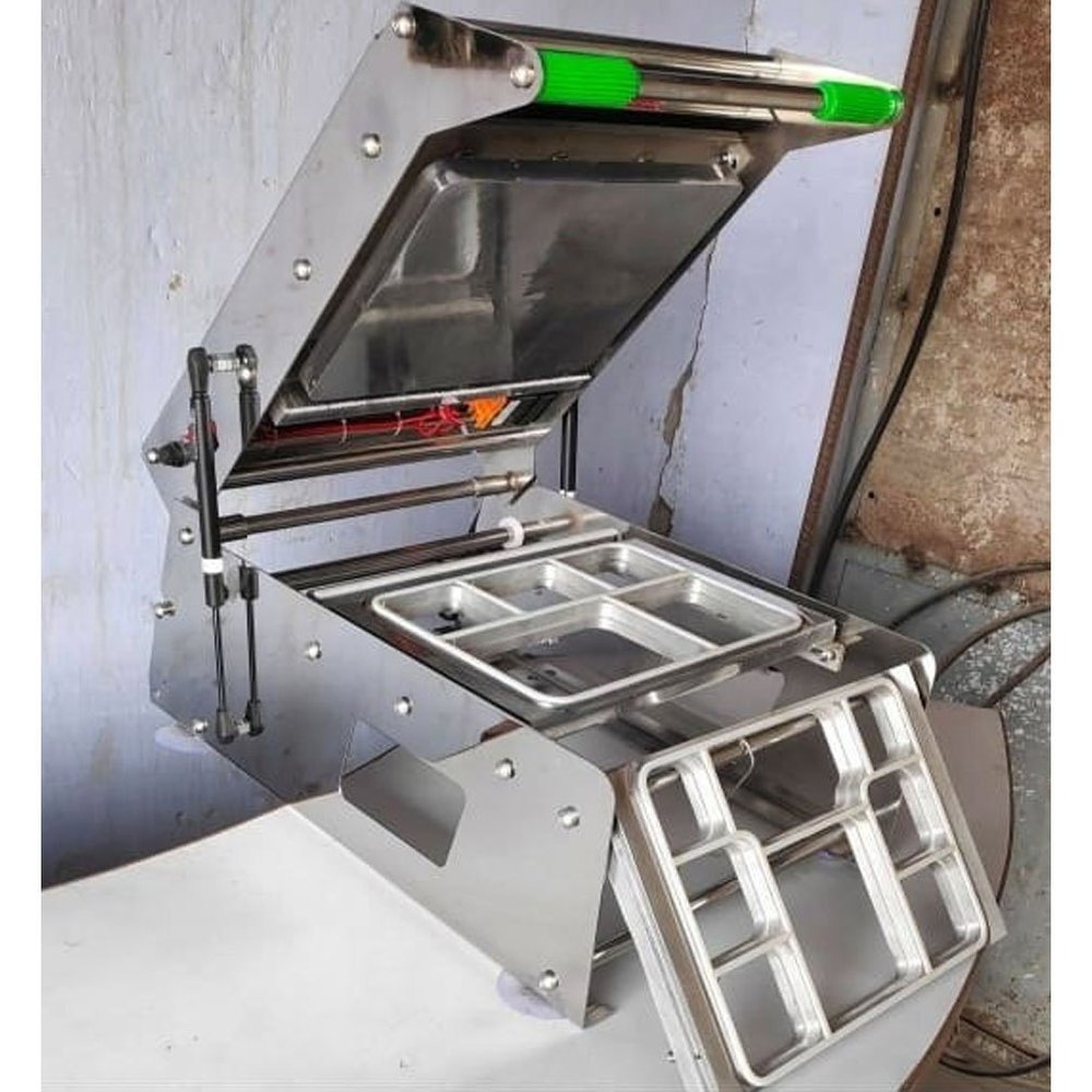 Ldpp Polyethylene 8/5 Combo Tray Sealing Machine, Packaging Type: SS, Capacity: 600 Tray/Hour