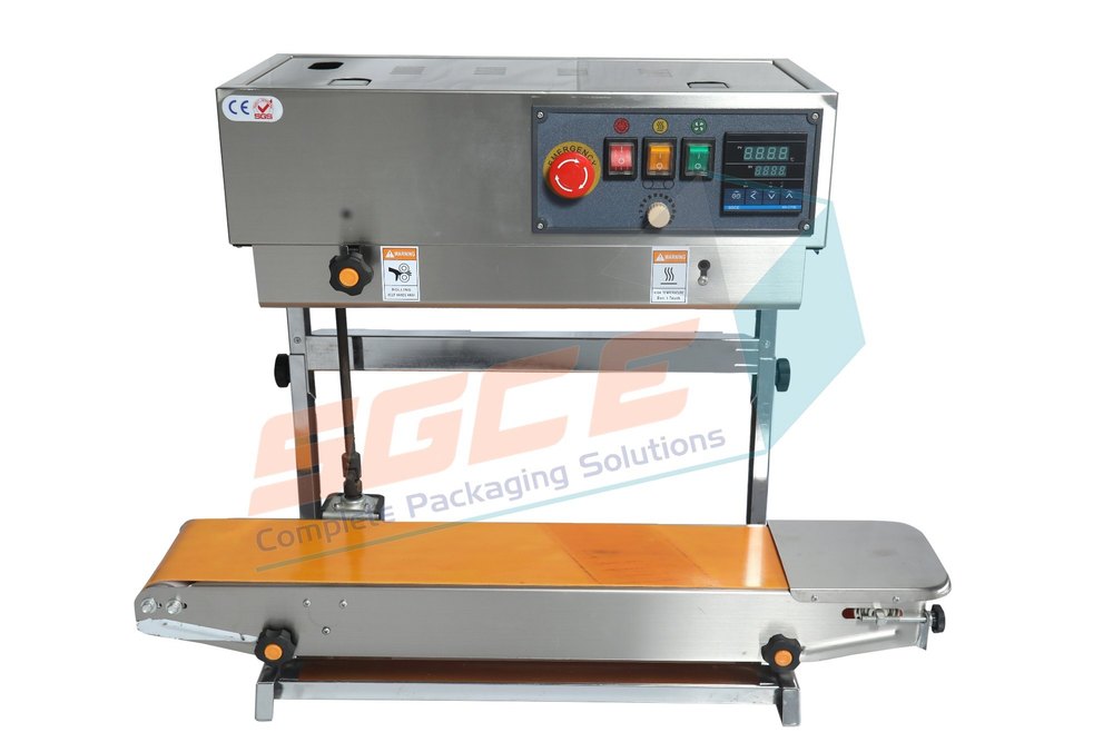 Semi-Automatic FR900 Continuous Band Sealer with emergency switch ( SS vertical)