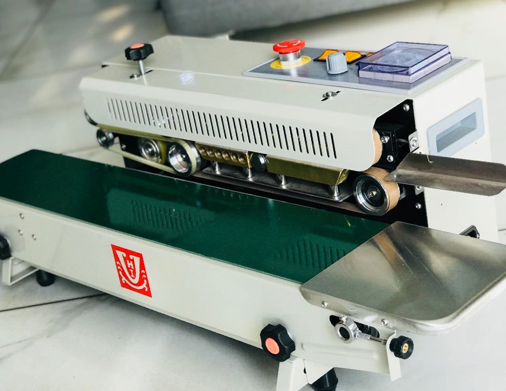 Single Phase Continuous Pouch Sealing Machine, Packaging Type: Plastic Packet, Horizontal