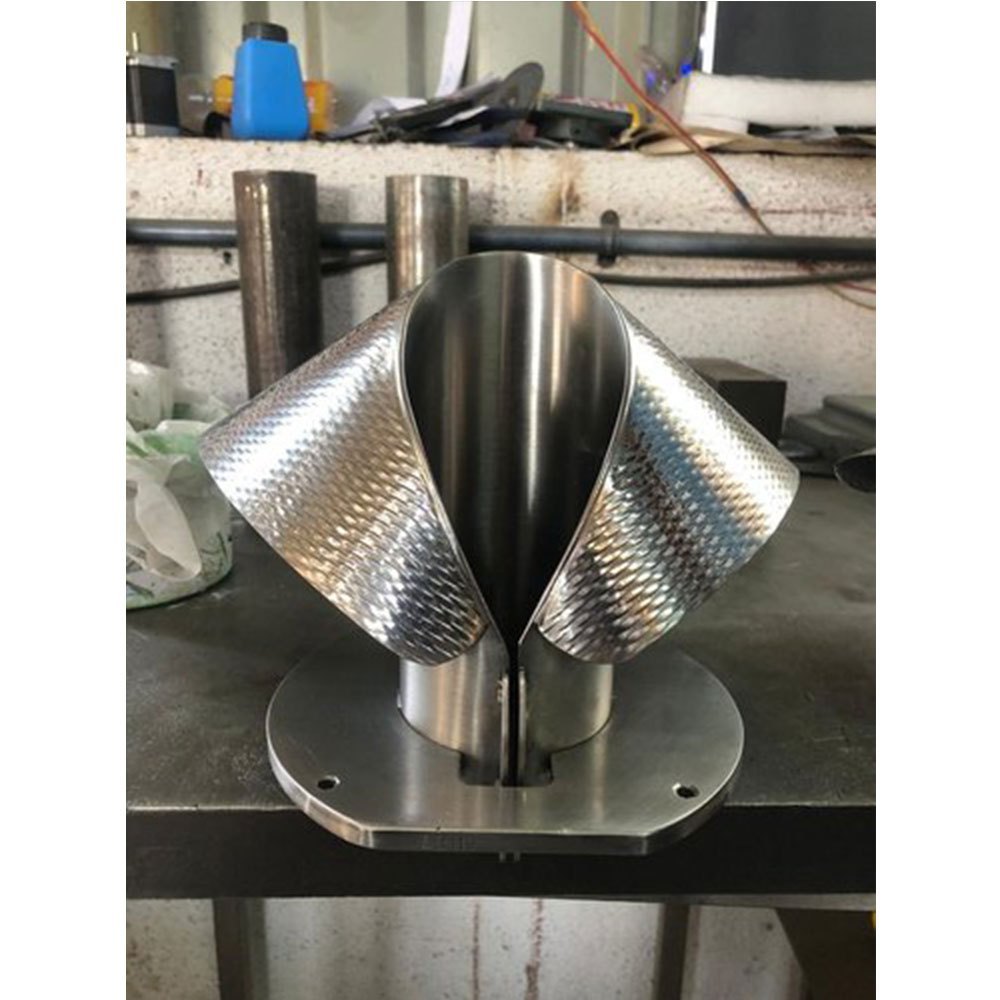 Collar Type Centre Seal Chute, For Pouch Packaging Machine, Size: 3/4 inch