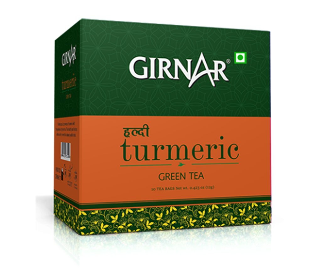 Girnar Turmeric Green Tea, Leaves, Packaging Type: Box