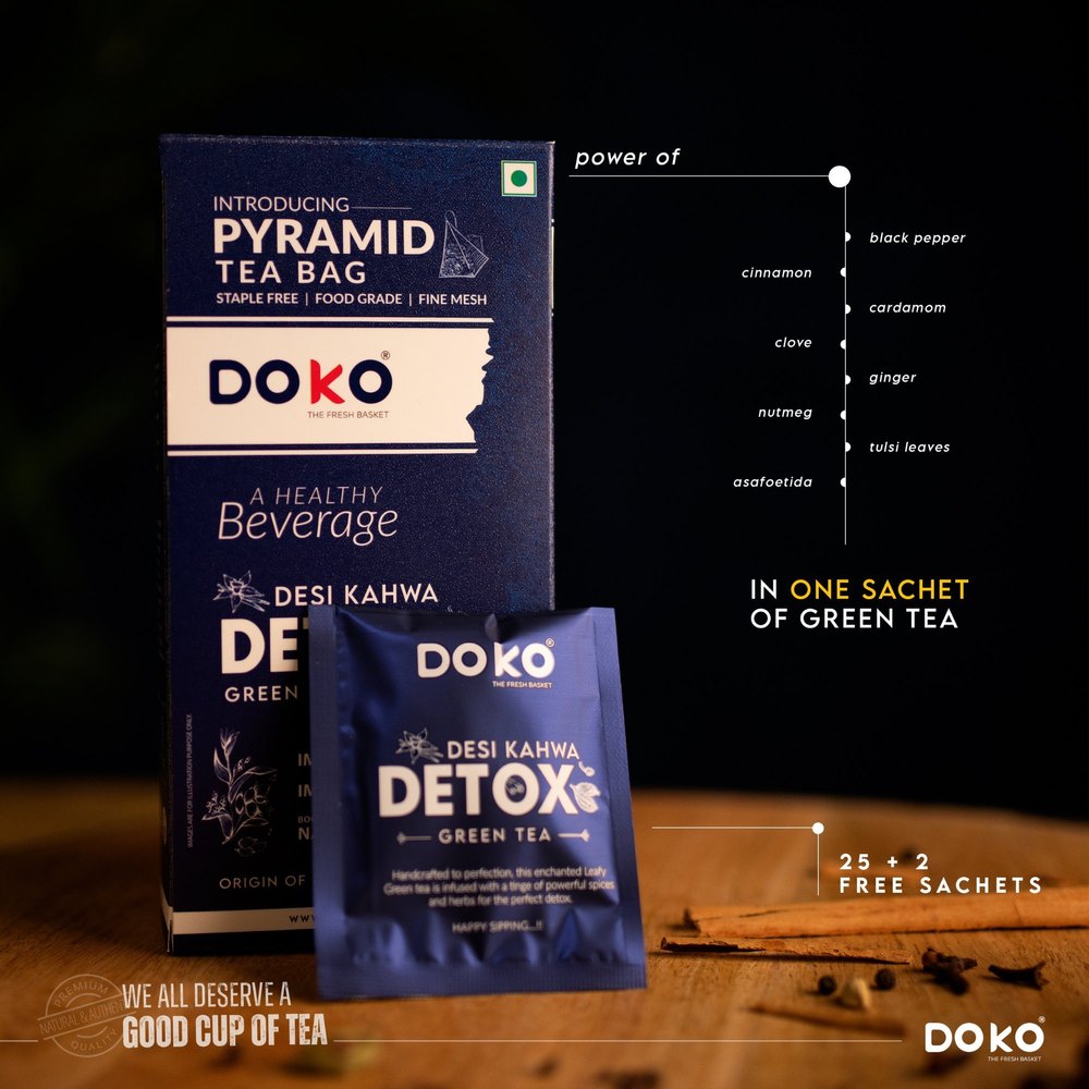 Detox Desi Kahwa Green Tea Distribution / Tea Distributor / Delhi / Pan India