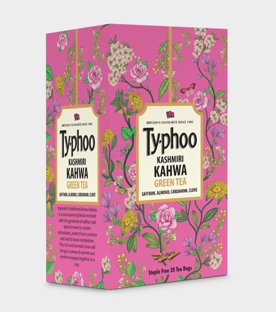 Saffaron and Spices Typhoo Kashmiri Kahwa Green Tea Bag, Packaging Type: Box