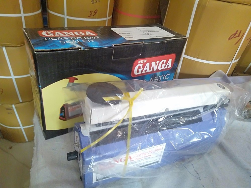 Manual 8 Inch Plastic Poly Bag Sealing Machine, Model Name/Number: Ganga
