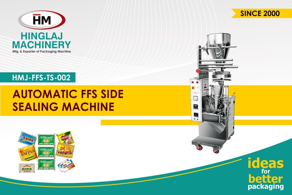 Plastic Automatic FFS three Side sealing machine, 230, 1gm To 10gm Or 10gm To 50gm