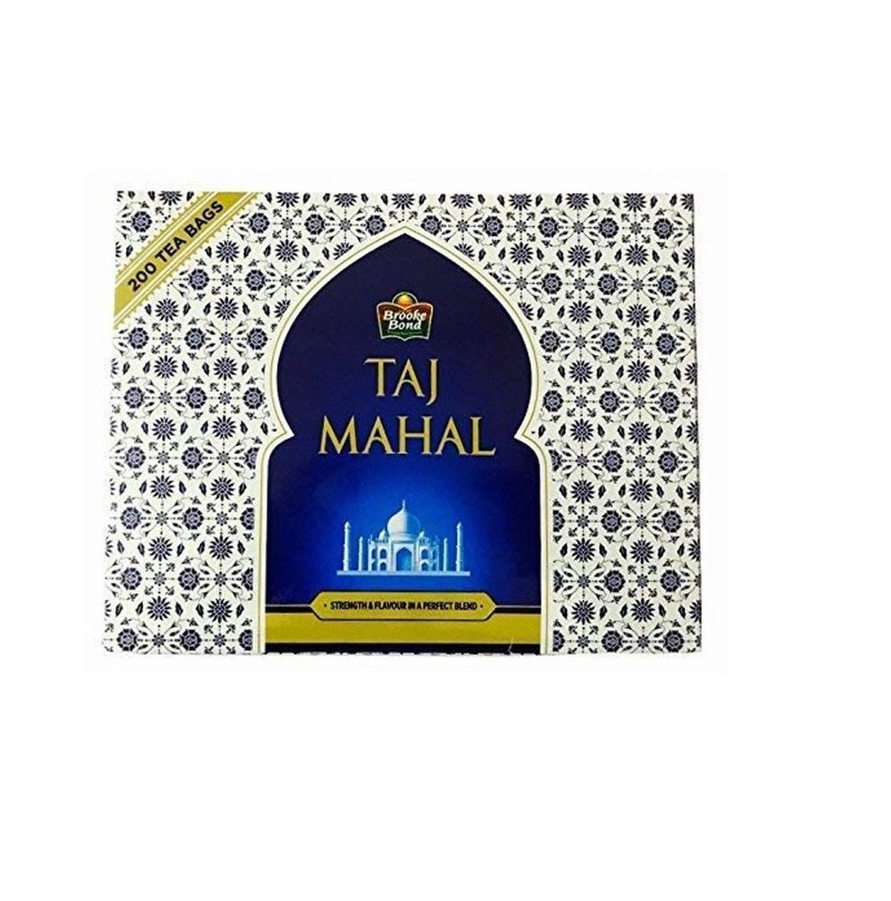 Black BROOKE BOND TAJ MAHAL TEA BAGS 200 PCS