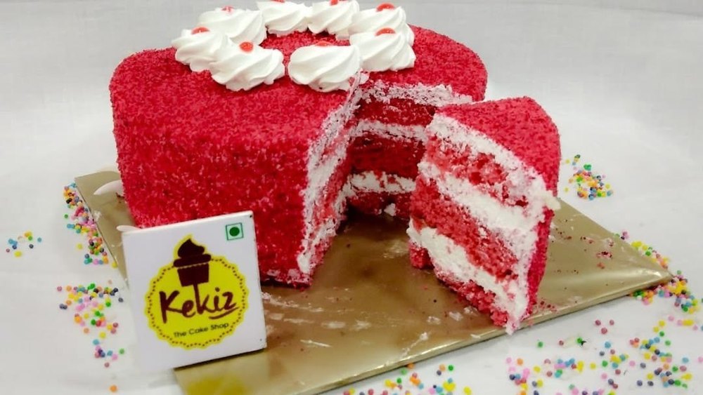 Round Eggless Red Velvet Cake, Packaging Size: 10*10, Weight: 1kg-5kg
