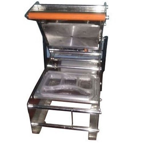 Yash Packaging Stainless Steel Meal Tray Sealing Machine 4CP, Voltage: 220 V, Model Name/Number: MT011