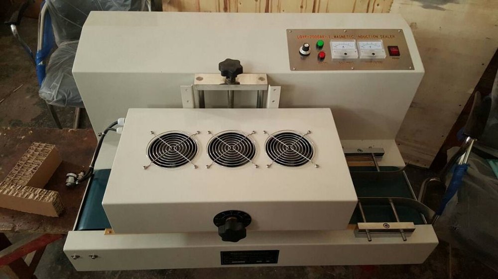 Automatic Induction Sealing Machine, Capacity: Upto 250 Pcs/hour