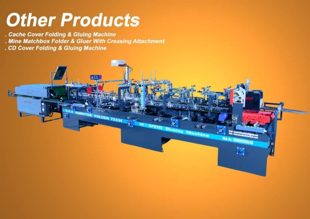 Electric Automatic Carton Folder Gluing Machinery, 440 V, Capacity: 1300 Carton/Hour