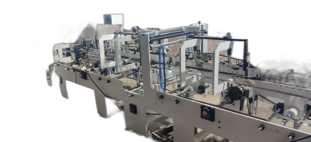 Bottom Lock Carton Folding Gluing Machine, Capacity: 10000 Sheets/M