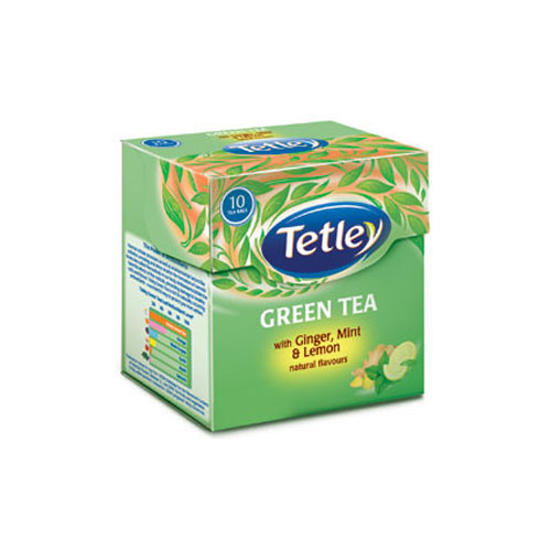 Green Tea with Ginger, Mint and Lemon, Packaging Type: Box
