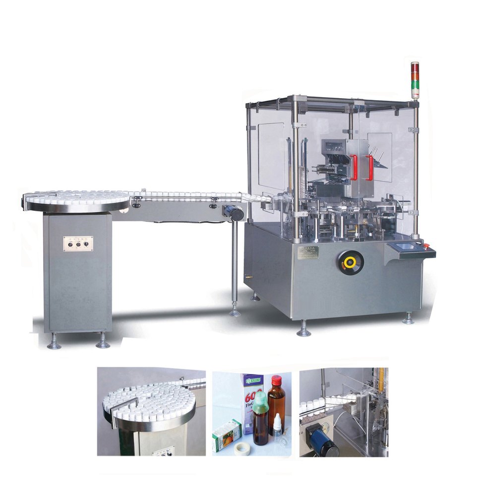 Stainless Steel Automatic Vertical Cartooning Machine, For Cartoon Sealing, 0.75Kw