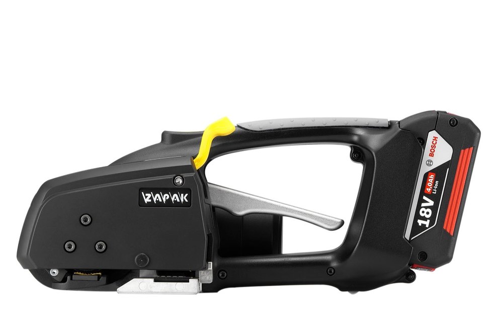 Battery Operated PET & PP Strapping Tool, For Packaging, Size: 315mm X140mm X183mm