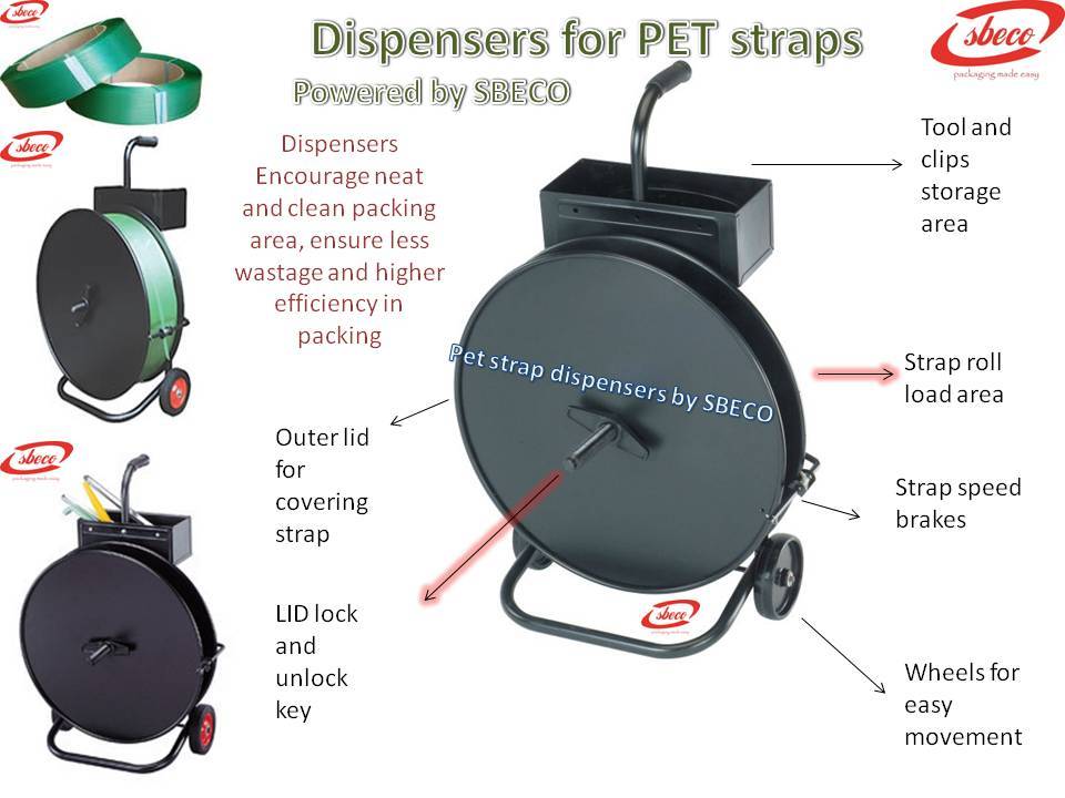 YBICO PET Strap Dispenser, HS100, Capacity: 16