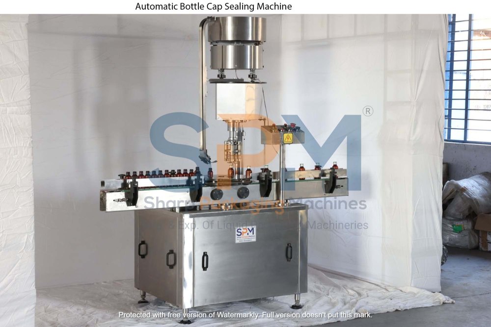 Matt Automatic Bottle Cap Sealing Machine, Capacity: 40 Bottles Per Minute