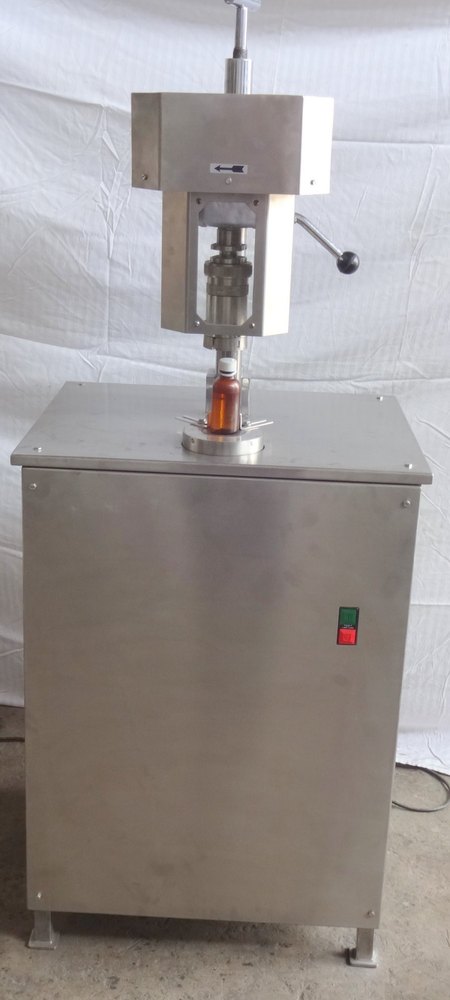 Semi Automatic Ropp Pp Cap Sealing Machine, Capacity: 1200 Bottles/Hr