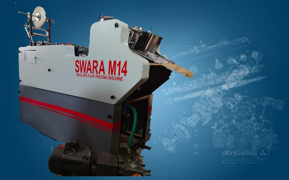 AUTOMATIC ENVELOPE FLAP PASTING MACHINE