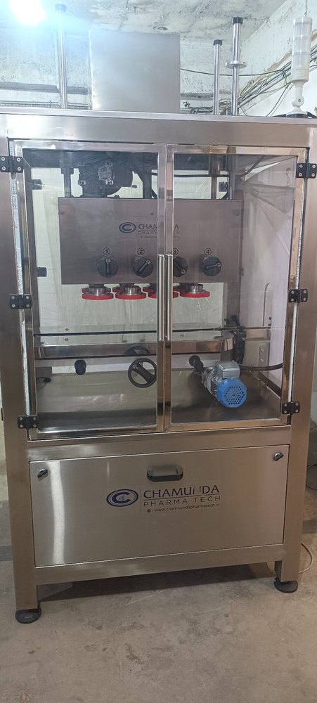 Ss Single Head Automatic Linear Screw Capping Machine, For Industrial, Capacity: 30 To 80 Bpm