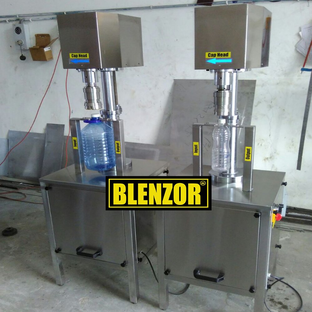 BLENZOR Plastic Semi-Automatic Cap Sealing Machine, Voltage: 220V, Capacity: 1000 Bottles Per Hour