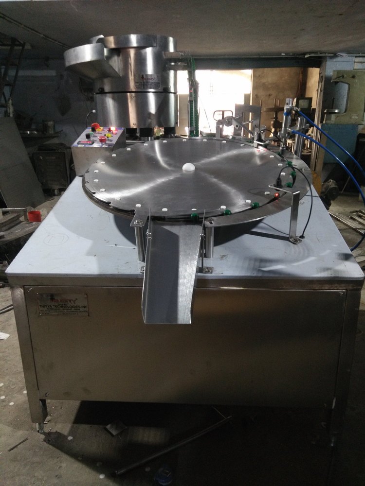 Automatic Flip Top Cap Closing Machine, 650 Kgs, Capacity: 80 To 100 Caps Per Minute