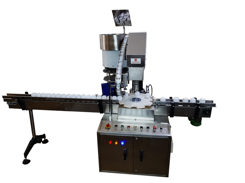 Unisource Stainless Steel Automatic Jar Capping Machine, Capacity: 7-8 Ppm