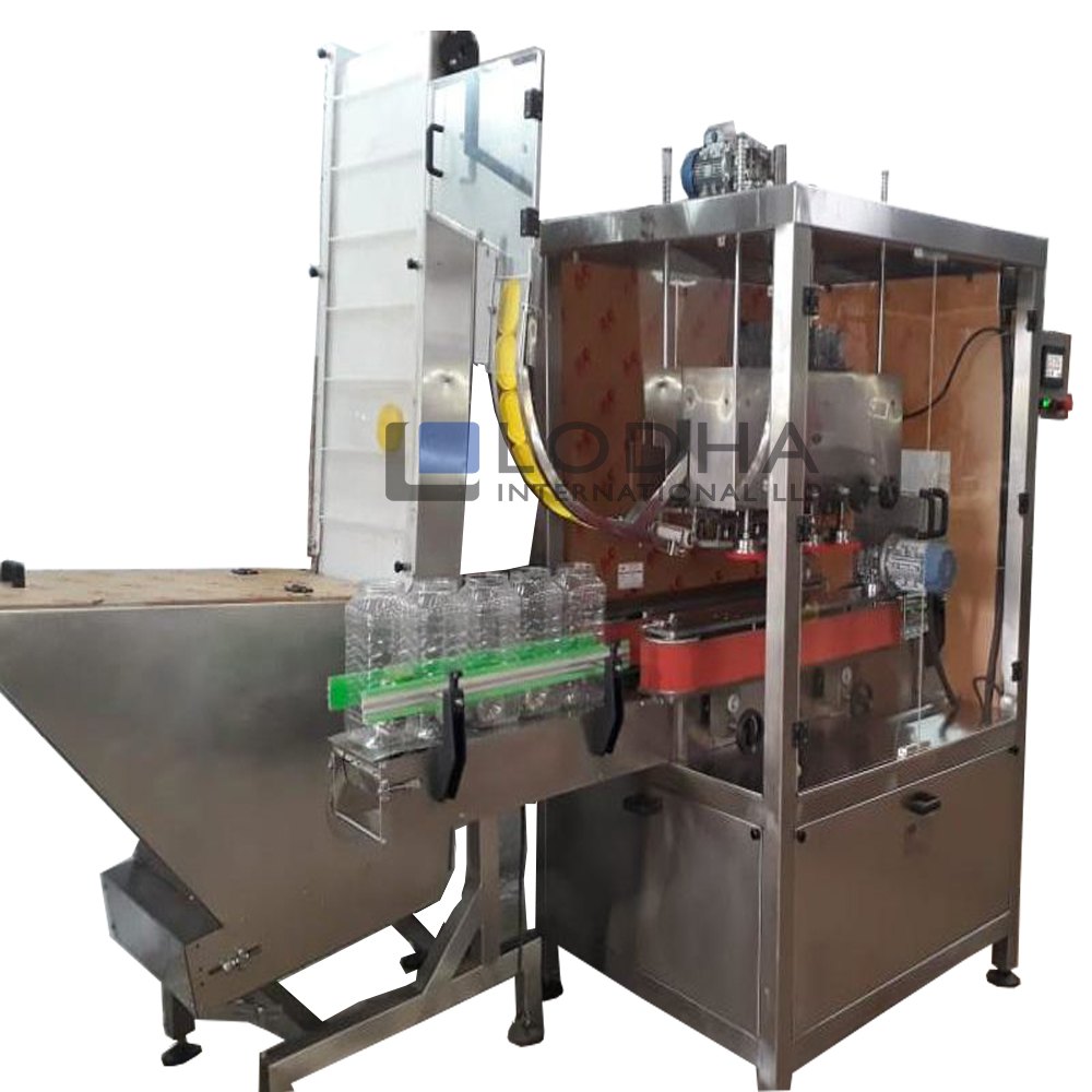 Six Automatic Jar Screw Capping Machine, Capacity: 80 Bottles Per Min, Model Name/ Number: LI-LBC