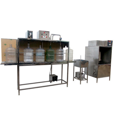 Semi Automatic Jar Washing, Filling & Capping Machine