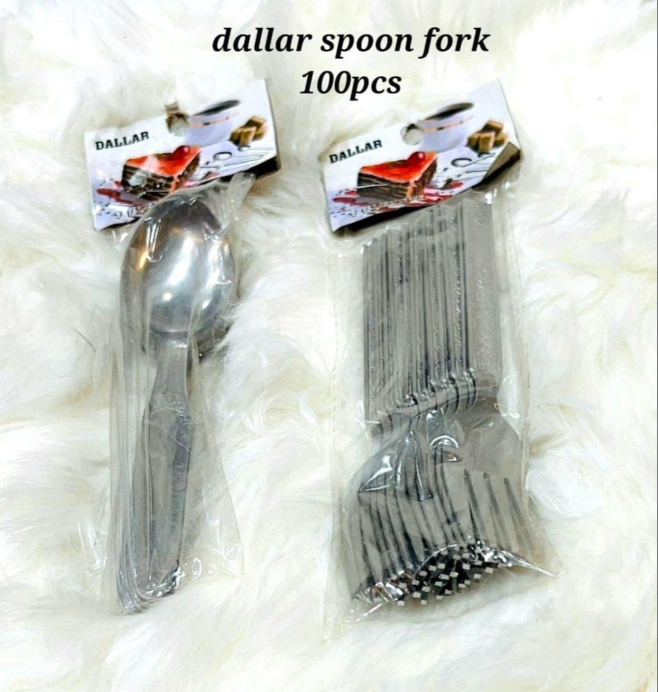 Stainless Steel silver Dallar Spoon Fork, For Kitchen