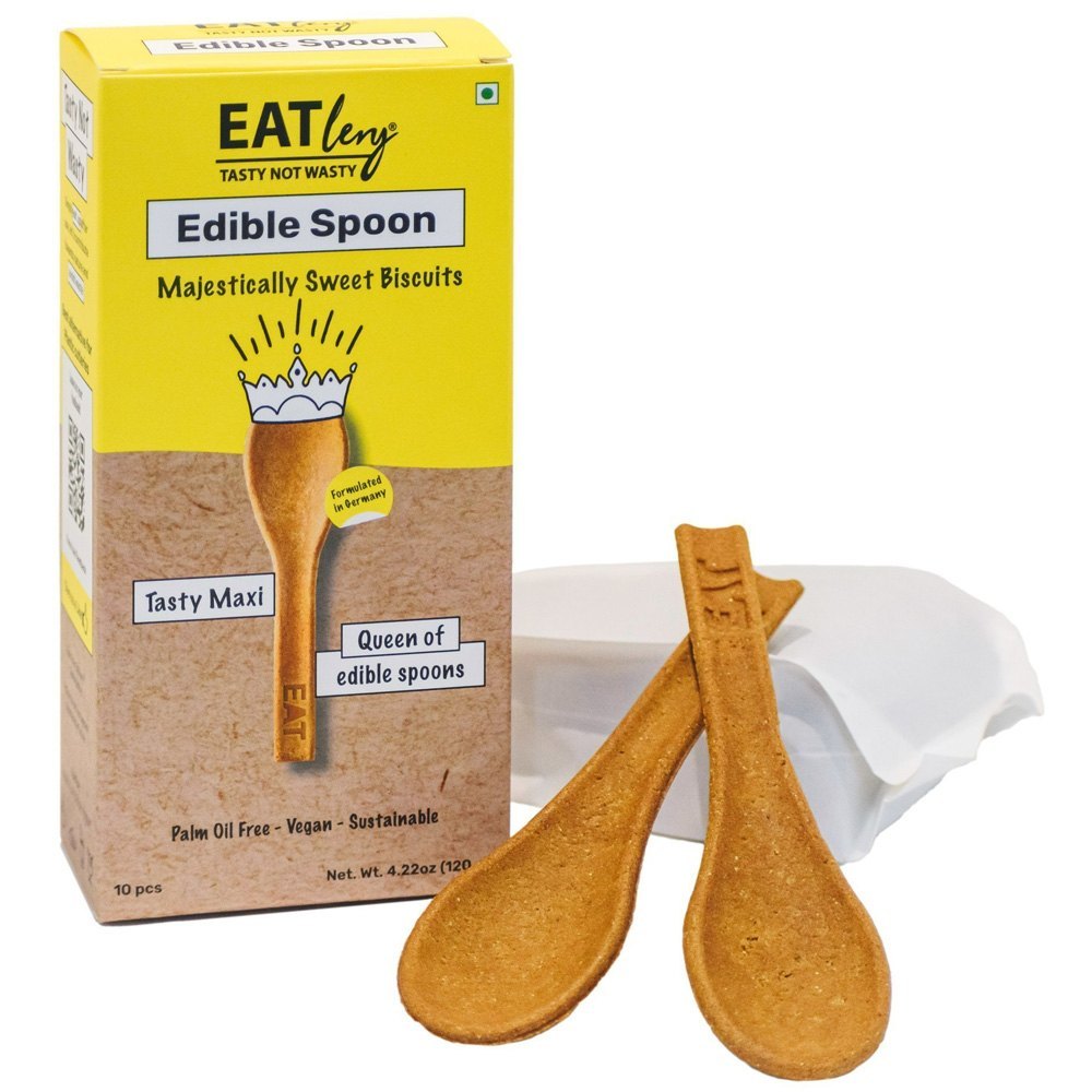 Brown Edible Spoon - Sweet Biscuits