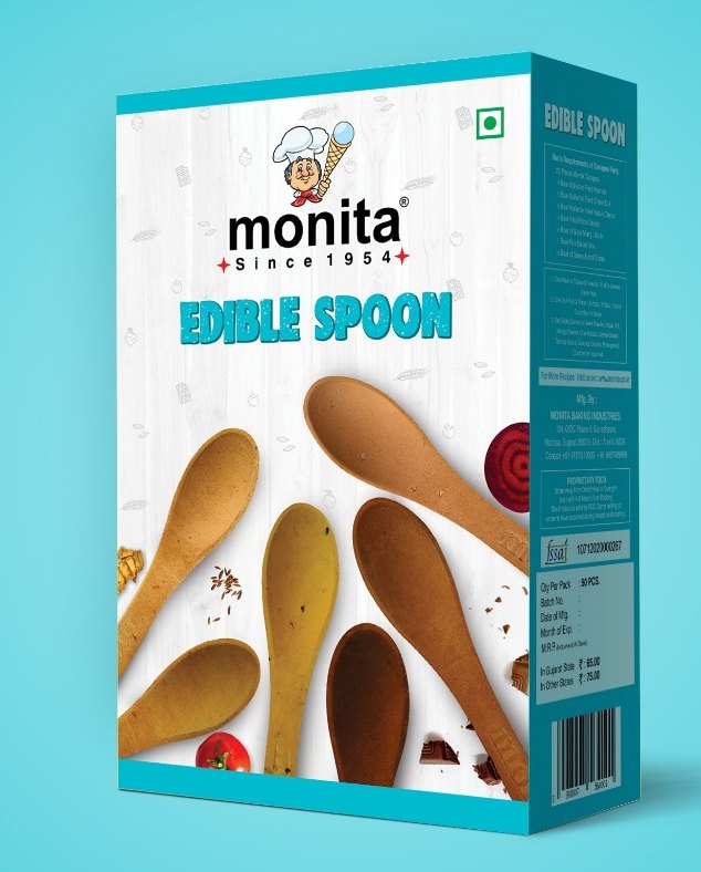 MONITA Brown Edible Spoon for Home