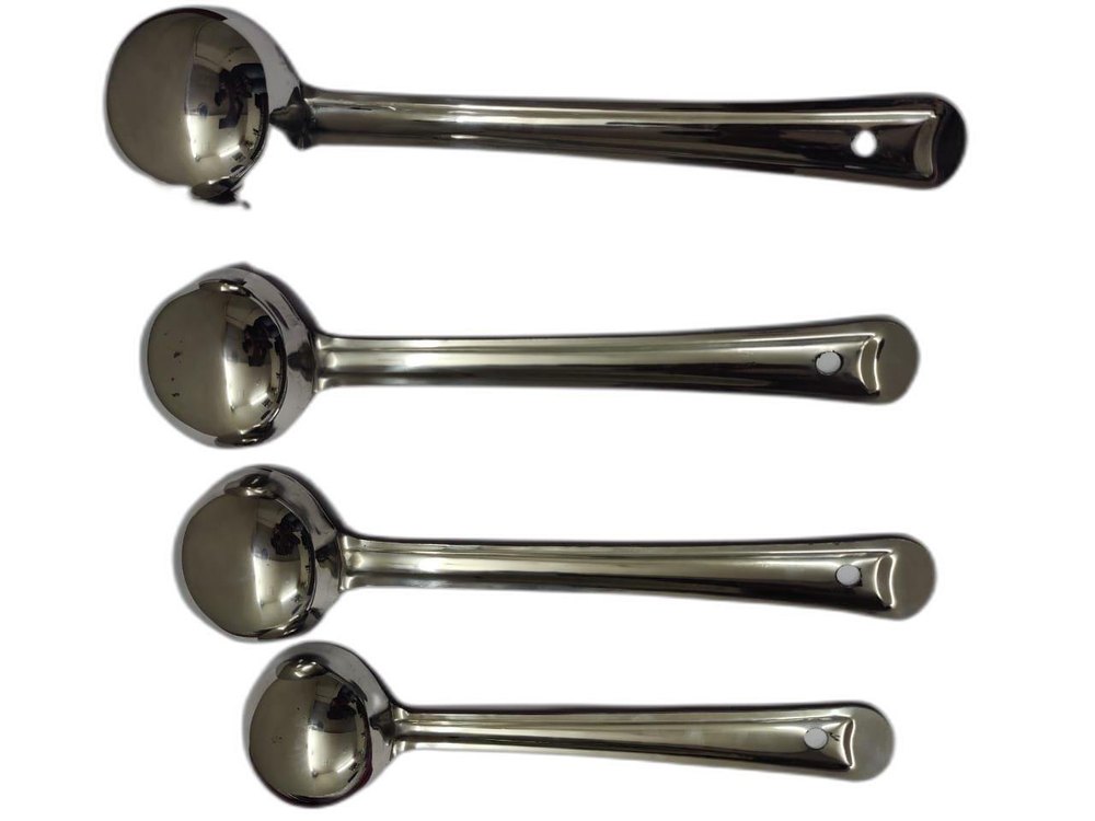Silver Stainless Steel SS Carry Serving Spoon, For Home, Size: 1to 5