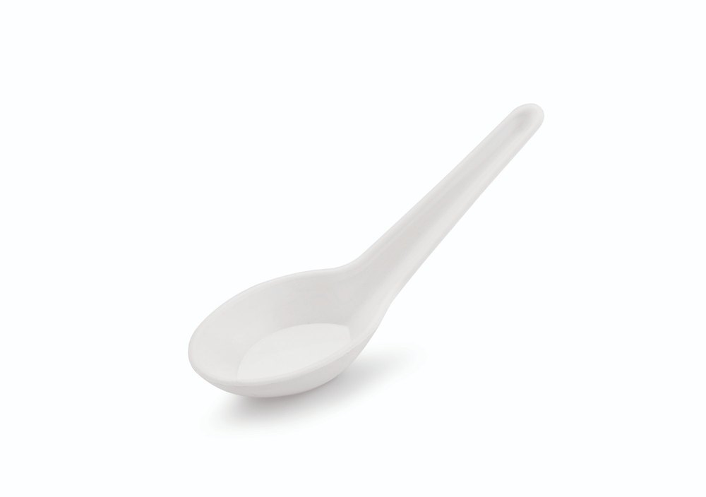 White Enrich Plastic Soup Spoon (SS 130), For Home